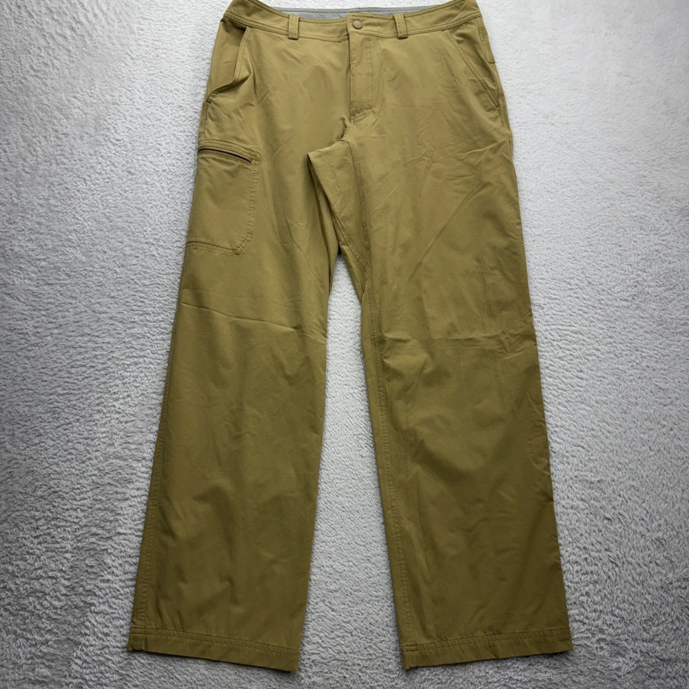 Eastern Mountain Sports Mens 32x30 Hiking Pants Tan Nylon Stretch Cargo‎ Trail